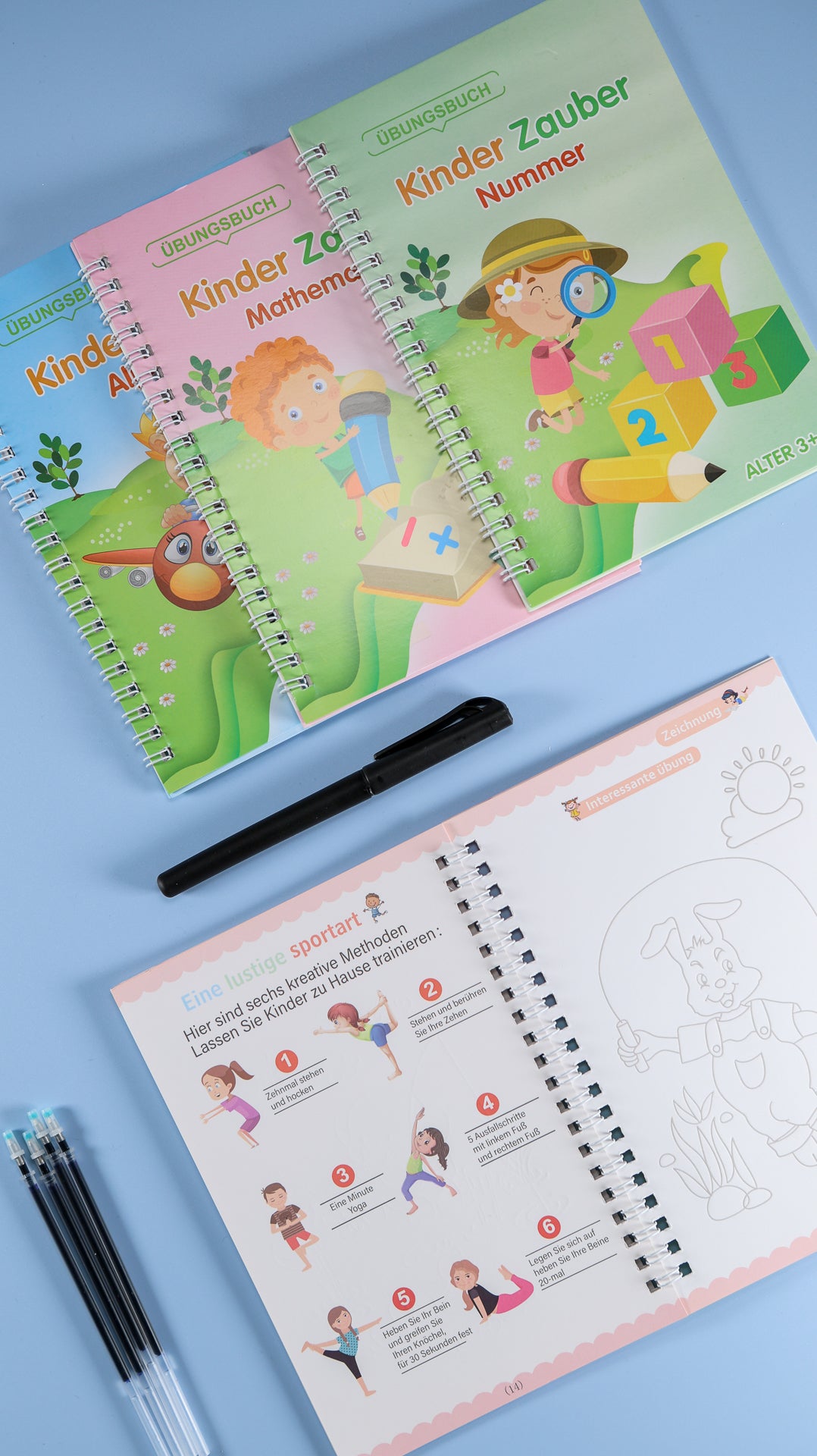 Writing and Learning Set – Educational exercise book for children (ages 3 and up)